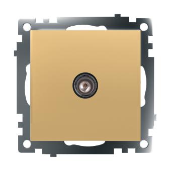 Розетка TV антенна С/У Золото Катрин