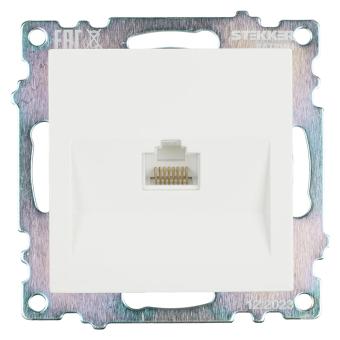 Розетка RJ-45 С/У Белый Катрин