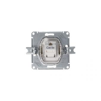 Розетка RJ45 кат.5Е С/У Алюминий AtlasDesign