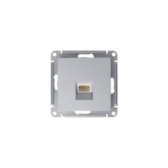 Розетка RJ45 кат.5Е С/У Алюминий AtlasDesign