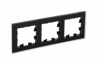 Рамка 3-я, Матовое стекло Черный AtlasDesign Nature