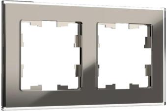 Рамка 2-я Cтекло Дымчатый Brite