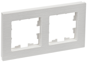 Рамка 2-я Белый рифленый Brite