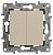 Переключатель 2-клавишный, 10А, авт. клем Слоновая кость Etika Legrand