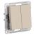 Выключатель 2-кл 10А С/У Песочный AtlasDesign