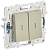 Выключатель 2-кл 10А С/У с индикатором Бежевый Skandy