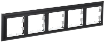 Рамка 5-я Хром/Черный Brite