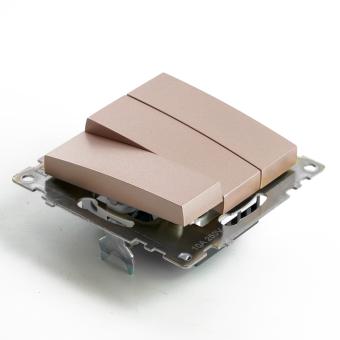 Выключатель 3-кл 10А С/У Шампань Катрин