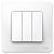 Выключатель 3-кл 10А С/У Белый Blanca