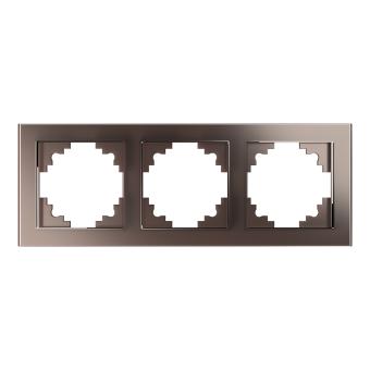 Рамка 3-я стекло Шоколад Катрин