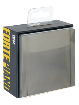 Переключатель 1-кл 10А С/У перекрестный Сталь Forte&Piano