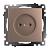 Розетка 1-м 10А С/У со шторками Шампань Катрин