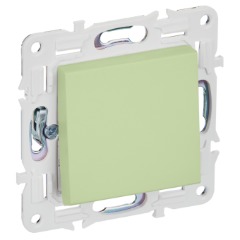 Переключатель 1-кл 10А С/У перекрестный Мятный Skandy