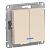 Выключатель 2-кл 10А С/У с индикатором Бежевый AtlasDesign