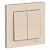 Выключатель 2-кл 10А С/У в сборе с рамкой Бежевый AtlasDesign