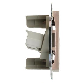 Розетка RJ45+RJ45 С/У Шампань Катрин