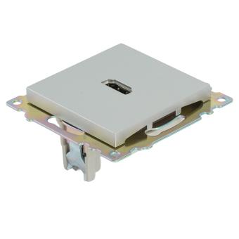 Розетка HDMI Серебро Катрин