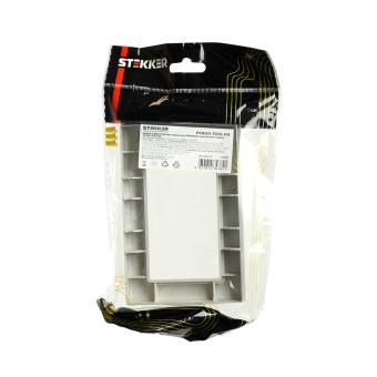 Рамка  2-я без перемычки Серебро Катрин