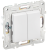 Переключатель 2-кл 10А С/У перекрестный Арктический белый Skandy