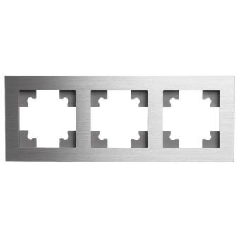 Рамка 3-я металл Серебро Катрин