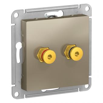 Розетка Аудио С/У Шампань AtlasDesign