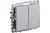 Выключатель 2-кл 10А С/У с индикатором Алюминий Brite