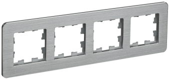 Рамка 4-я Металл Алюминий RE AL Brite