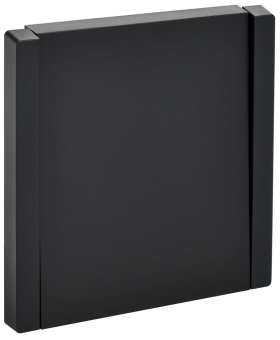 Переключатель 1-кл 10А C/У проходной Черный Forte&Piano