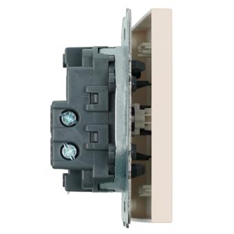 Переключатель 1-кл 10А С/У Кашемир Эмили