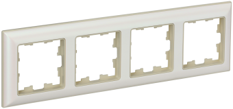 Рамка 4-я Бежевый/Жемчужный Brite