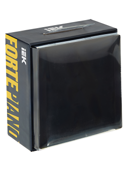 Переключатель 1-кл 10А C/У проходной Черный Forte&Piano