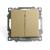Выключатель 2-кл 10А С/У Золото Катрин