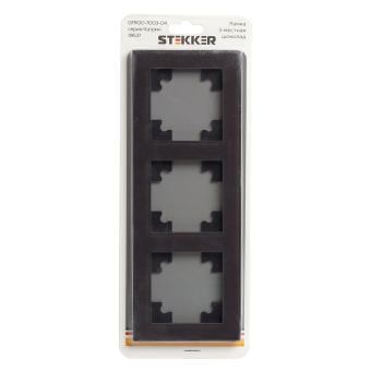 Рамка 3-я стекло Шоколад Катрин