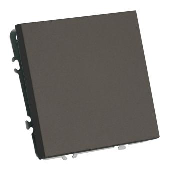 Переключатель 1-кл 10А С/У Антрацит Эмили