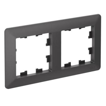 Рамка 2-я, Базальт/дымчатый черный AtlasDesign Air Systeme Electric