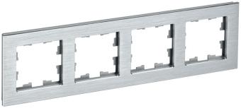 Рамка 4-я Металл Алюминий Brite