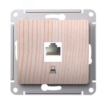 Розетка RJ45 кат.5Е С/У Сосна Glossa