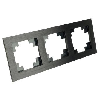 Рамка 3-я металл Черный Катрин