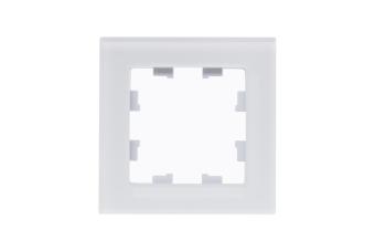 Рамка 1-я, Натуральное стекло Белый AtlasDesign Nature