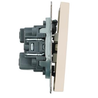 Выключатель 3-кл 10А С/У Кашемир Эмили