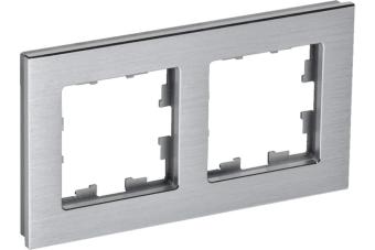 Рамка 2-я Металл Алюминий Brite