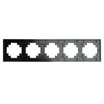 Рамка 5-я металл Черный Катрин