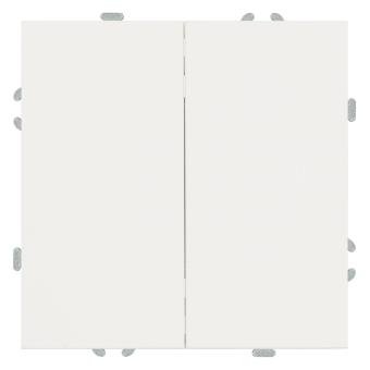 Переключатель 2-кл 10А С/У Белый фарфор Эмили