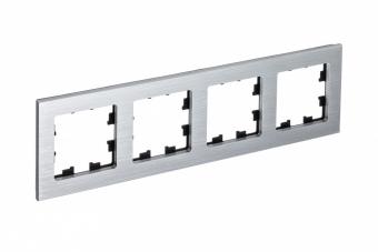 Рамка 4-я, Металл Серебро AtlasDesign Nature