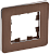 Рамка 1-я Металл Коричневый RE AL Brite