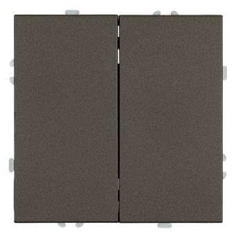 Переключатель 2-кл 10А С/У Антрацит Эмили