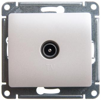 Розетка TV антенна С/У оконечная Перламутр Glossa