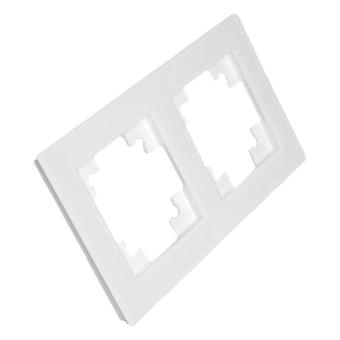 Рамка 2-я стекло Белый матовый Катрин