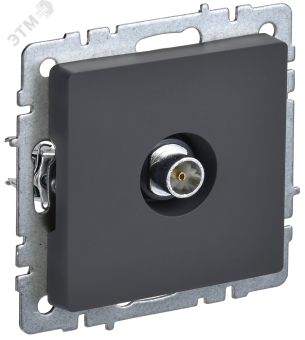 Розетка TV антенна С/У оконечная Графит Brite