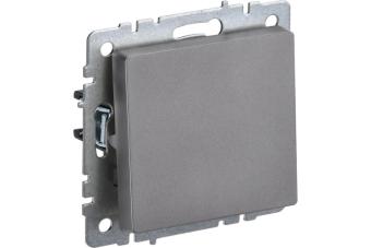 Переключатель 1-кл 10А С/У перекрестный Сталь Brite